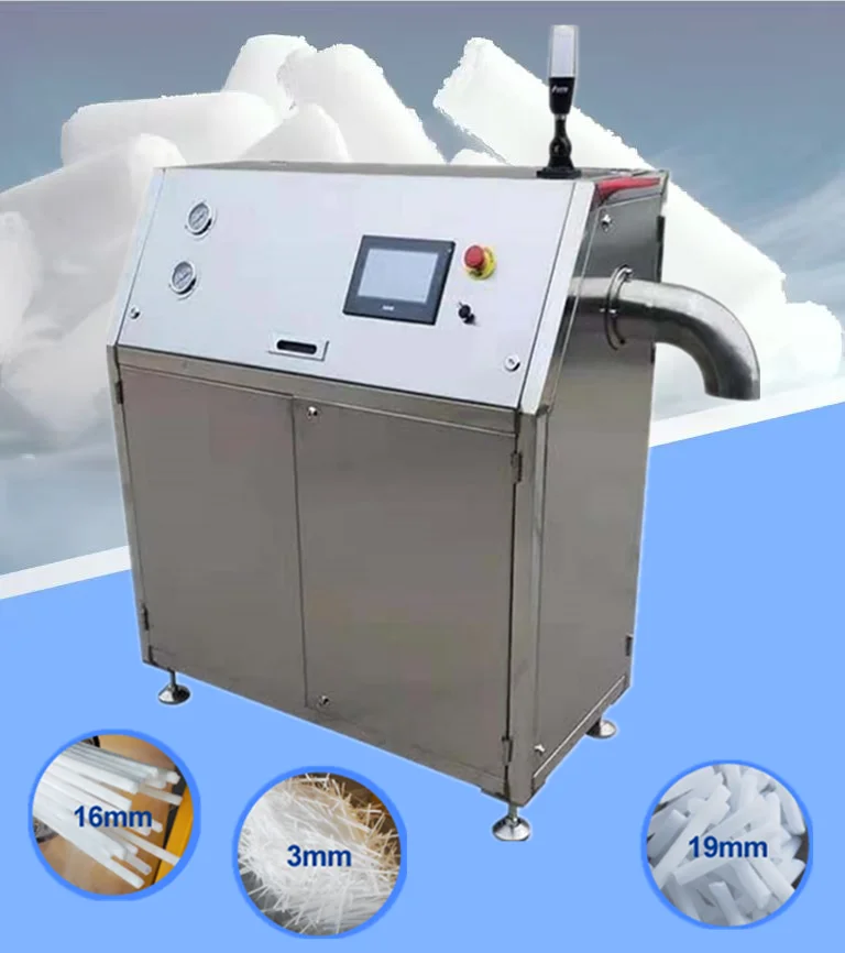 Dry Ice Pellet Making Machine Granulator For Car Tire Mold Panel Seat Mold Cleaning Customized Pellet For Dry Ice Blaster Use