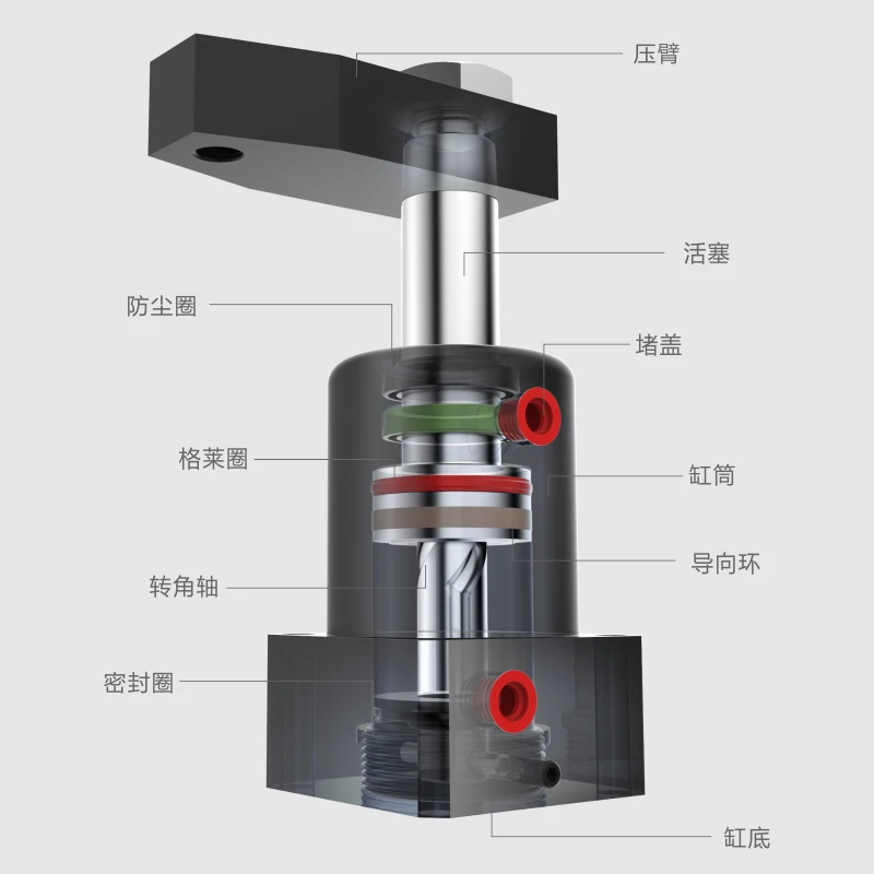 Pipa silinder oli HSC/CHS silinder sudut hidrolik penjepit berputar perlengkapan hidrolik berkualitas tinggi