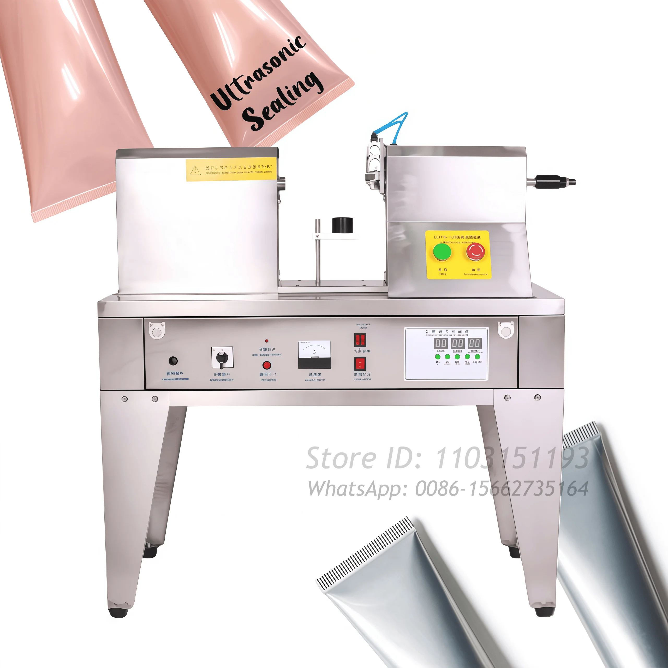 

Electrically Semi-Automatic Ultrasonic Sealing Machine for PP PET Tubes for Beverage Chemical Commodity Tail Sealing Wood Case