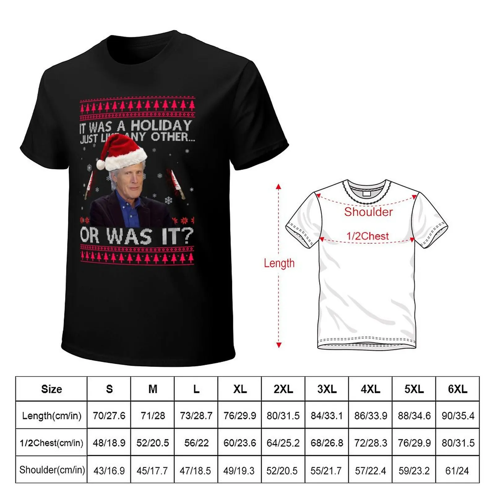Morrison It was a holiday funny Christmas Sweater T-Shirt Breathable Sportswear T-Shirt for Men