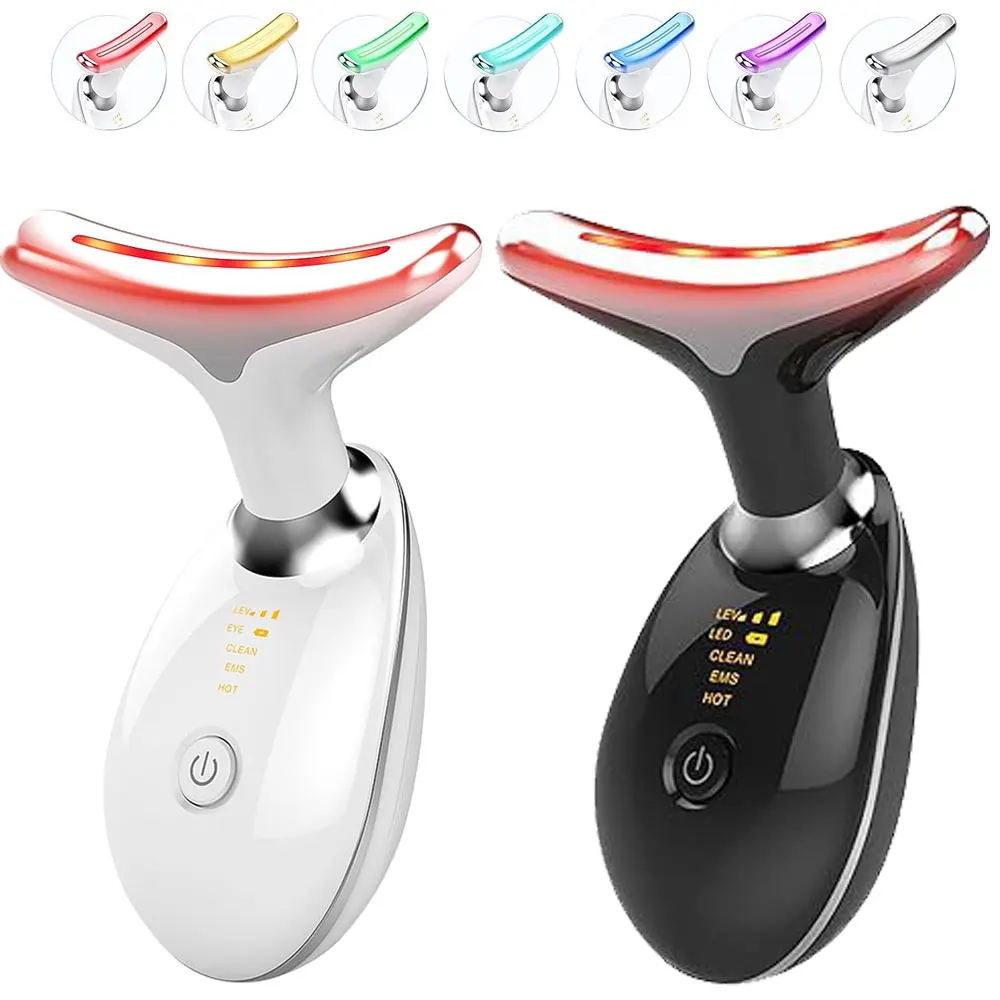 Face Lift 3 Colors/7 Colors Face Neck Massager  Electric Skin Tightening Device LED Beauty Instrument Wrinkle Remover