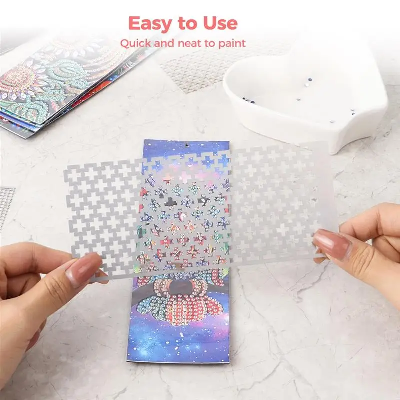 14Pcs Diamond Art Rulers Stainless Steel Mesh Ruler Diamond Ruler Art Fixing Tools For Rhinestone Painting Round Square Drill