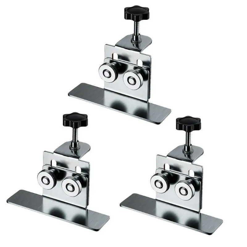 

Adjustable Cabinet Door Installation Positioner Stainless Steel Cabinet Hardware Jig