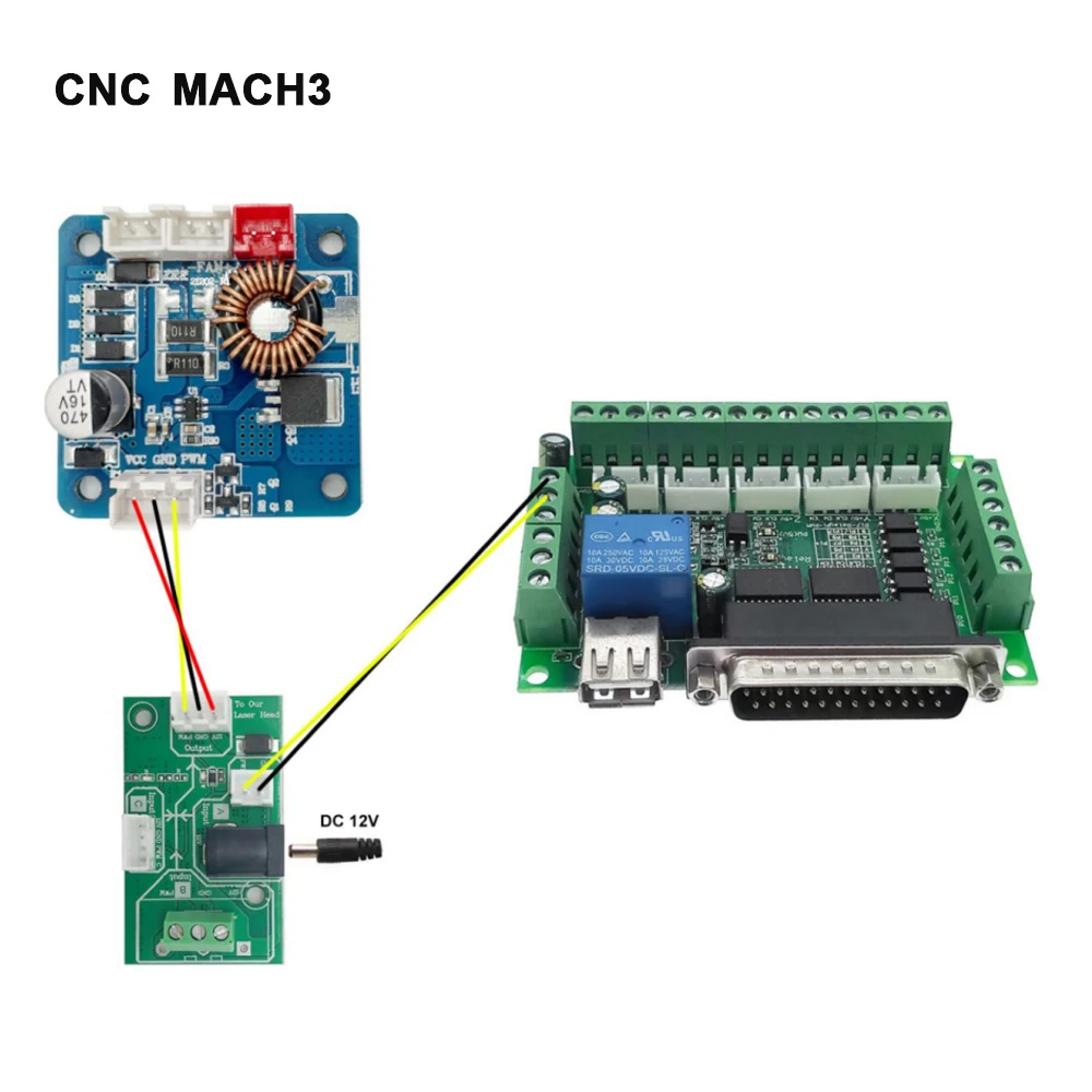 LASER TREE 20W 40W 80W Schnittstelle Treiber Adapter Board Transfer Board für Laser Graveur Kopf Laser Modul Holzbearbeitung Werkzeuge – Detail 12