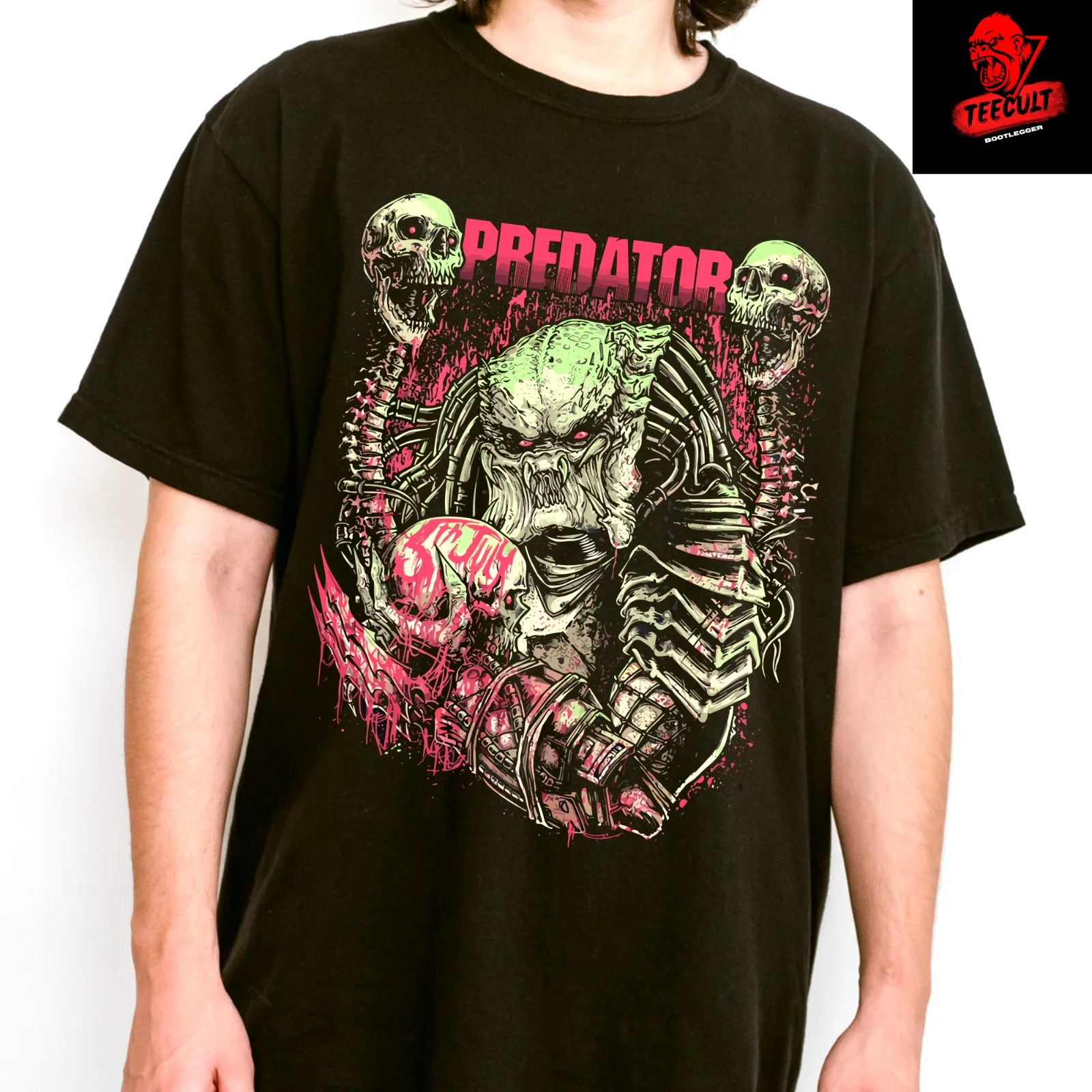 Predator Retro 80s Horror Movie Character Unisex Heavy Cotton T-Shirt S–3XL