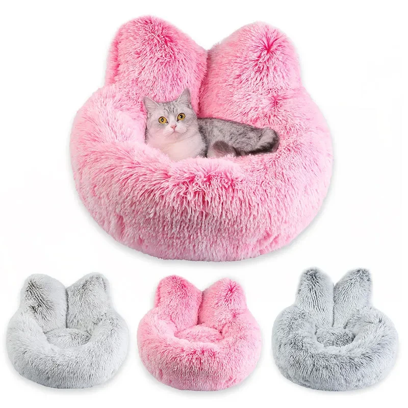 Super Soft Plush Cat Bed Winter Warm Mat Dog Cushion Sleeping Floor Mats For Cats Nesk Puppy Kennel Dog Pet Bed Sofa Mattress