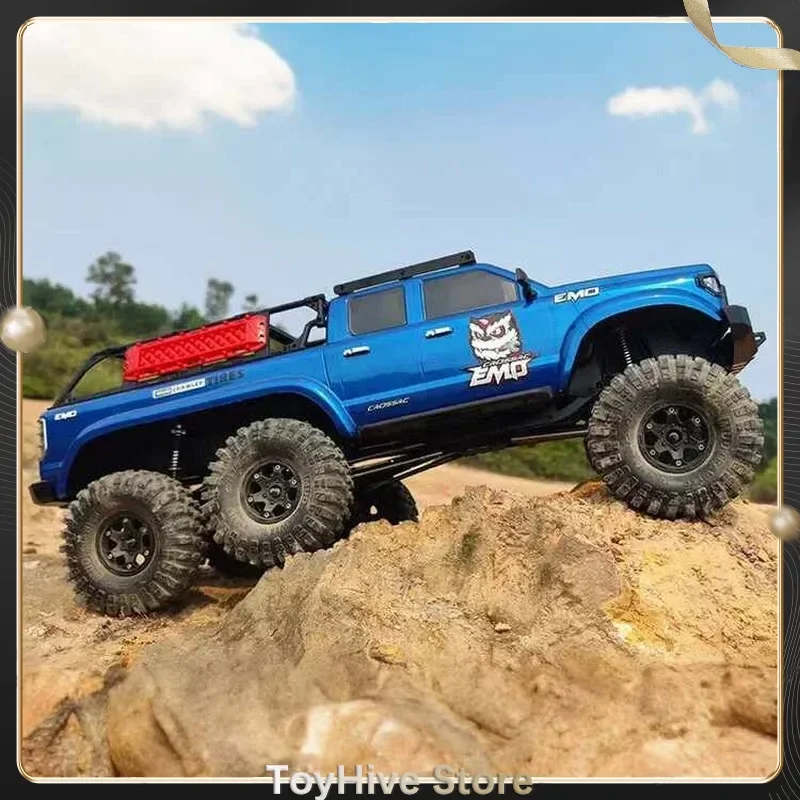 CROSSRC AT6 1:10 tracción en las seis ruedas Control remoto modelo eléctrico coche de escalada todoterreno bloqueo diferencial de alta y baja velocidad RTR