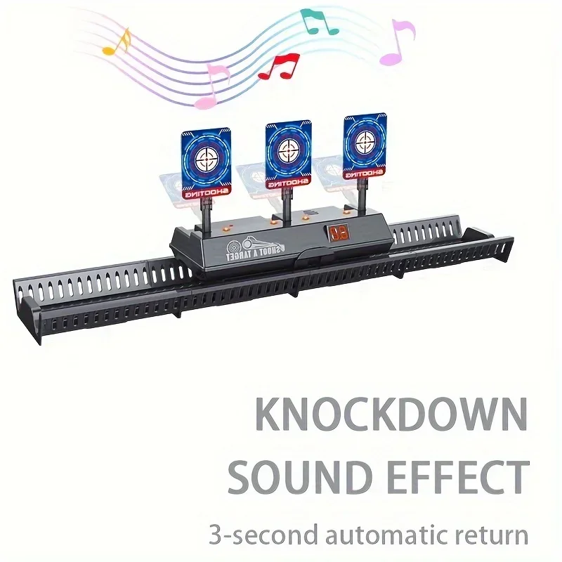 

WDynamic Electronic Shooting Target With Auto-Rebound & Moving Net, Engage & Score Outdoor Strike Game For Friends Family Fun