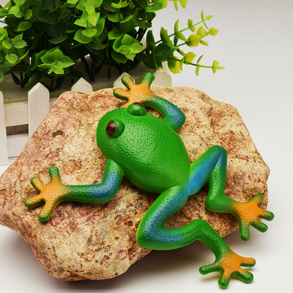 Jouet grenouille à presser souple, réducteur d'anxiété, jeu sensoriel, Animal, Fidget, jouet extensible pour cadeaux de fête d'anniversaire