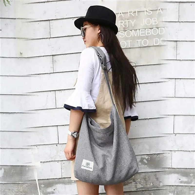 Gray Women\'S Tote Retro Casual Vintage Canvas Handbag Shoulder Crossbody Bag Top Handle Bag Casual Handbag Crossbody Handbags