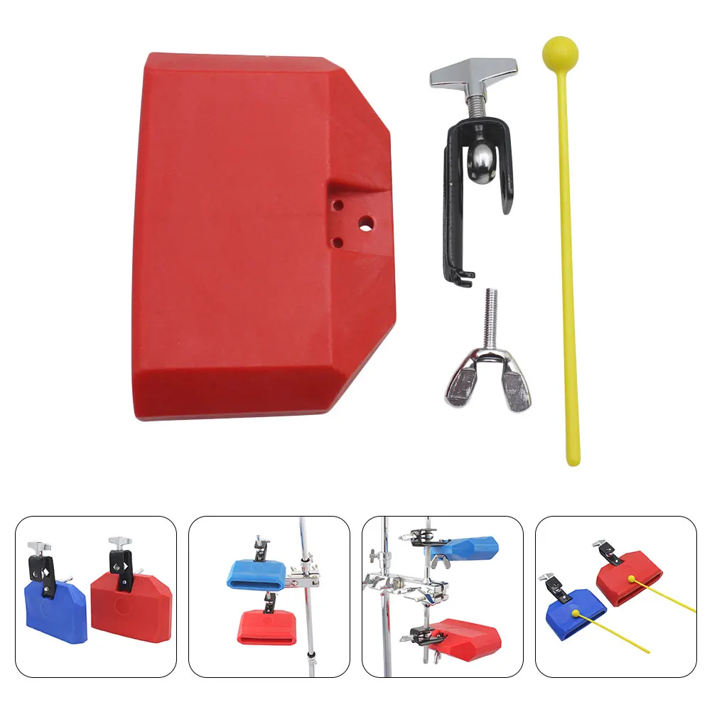 

1 set 1 Set Plastic Cowbell Alloy Simple Percussion Instrument For Drum Stand Educational Musical Kids Lightweight Music