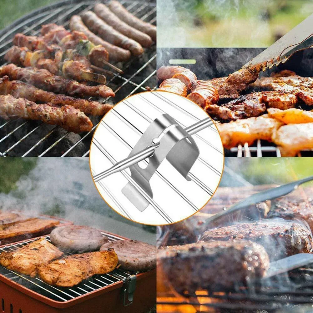 Durevole strumento per barbecue Porta clip per sonda per barbecue per carne Porta clip per barbecue per sonda per termometro accessorio da picnic