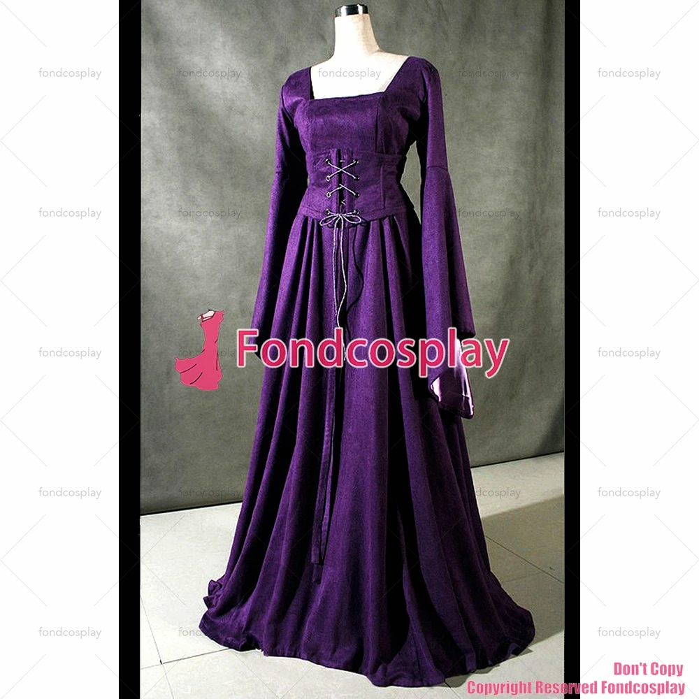 fondcosplay Victorian ROCOCO Gown Ball Purple cotton jacket skirt Gothic cosplay Costume CD/TV[G1611]