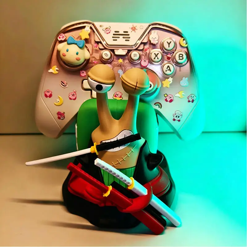 Anime One Piece Gamepad-Halter für PS4/PS5/Xbox/Switch, Luffy Zoro Den Mushi Gaming-Zubehör, Schreibtisch-Dekoration, Spielzeug, Perfektes Geschenk für Kinder