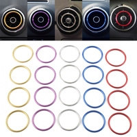 4Pcs/Set Car Center Console AC Air Condition Vent Outlet Inner Ring Cover Trim Decoration For Audi A1 S1 8X 2010-2018