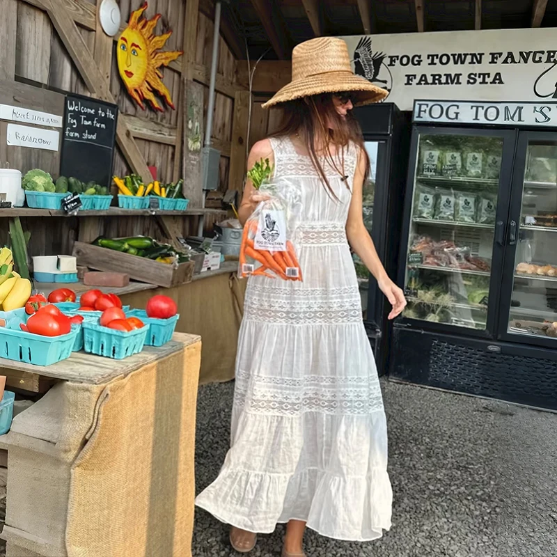 

Женское модное платье A-силуэта с квадратным вырезом, кружевными вставками и многослойной юбкой, с эффектом утяжки талии, во французском стиле