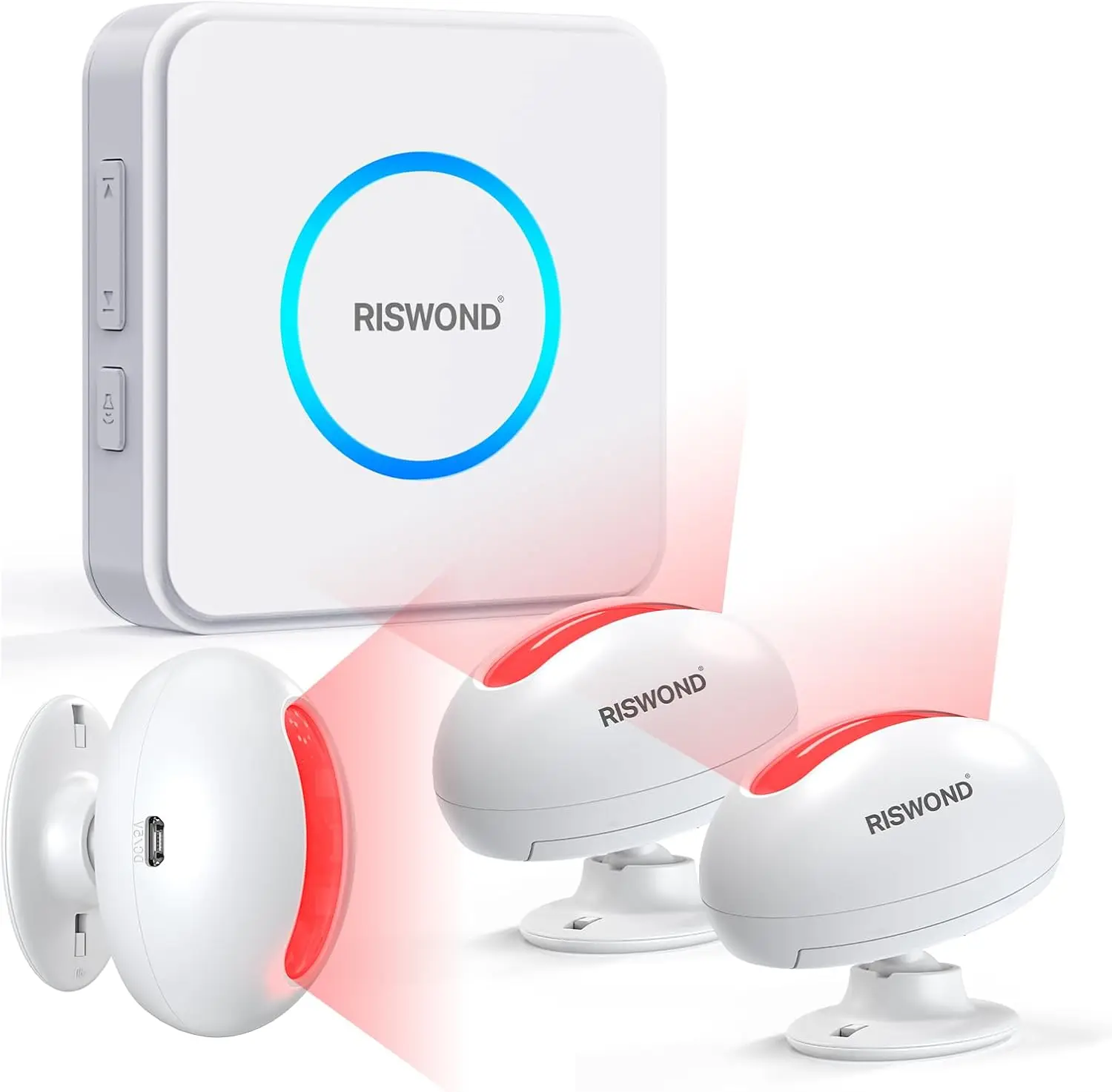 

Беспроводной дверной звонок с датчиком движения и регулируемыми настройками оповещения, питание от USB/батареи, для дома и бизнеса