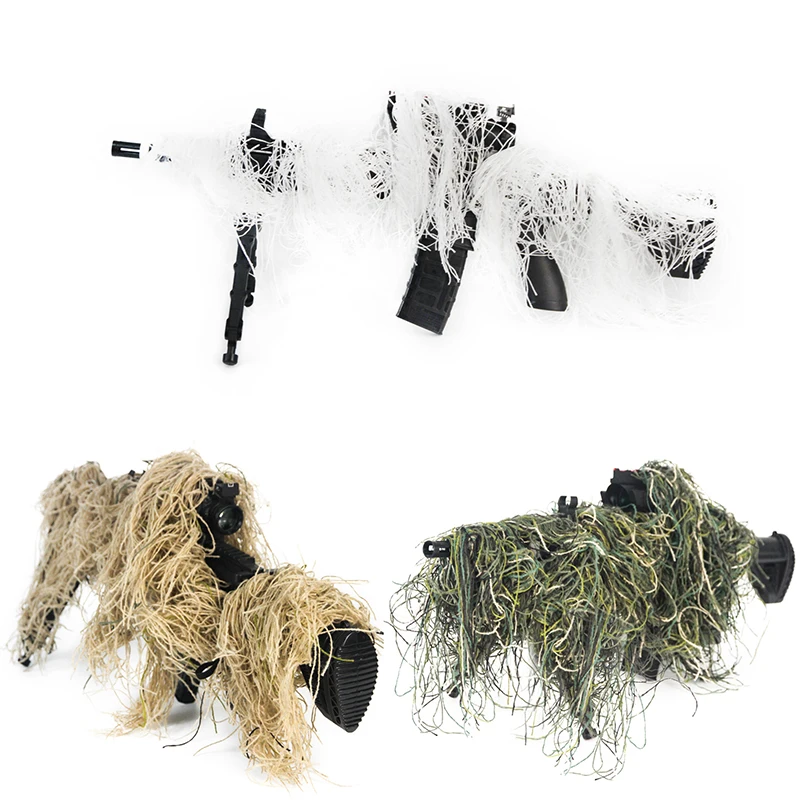 Hunting Ghillie Suit Gun Rope Cover Camouflage Paintball Airsoft Rifle Wrap Cover Camouflage Hunting Accessories Rifle Blind