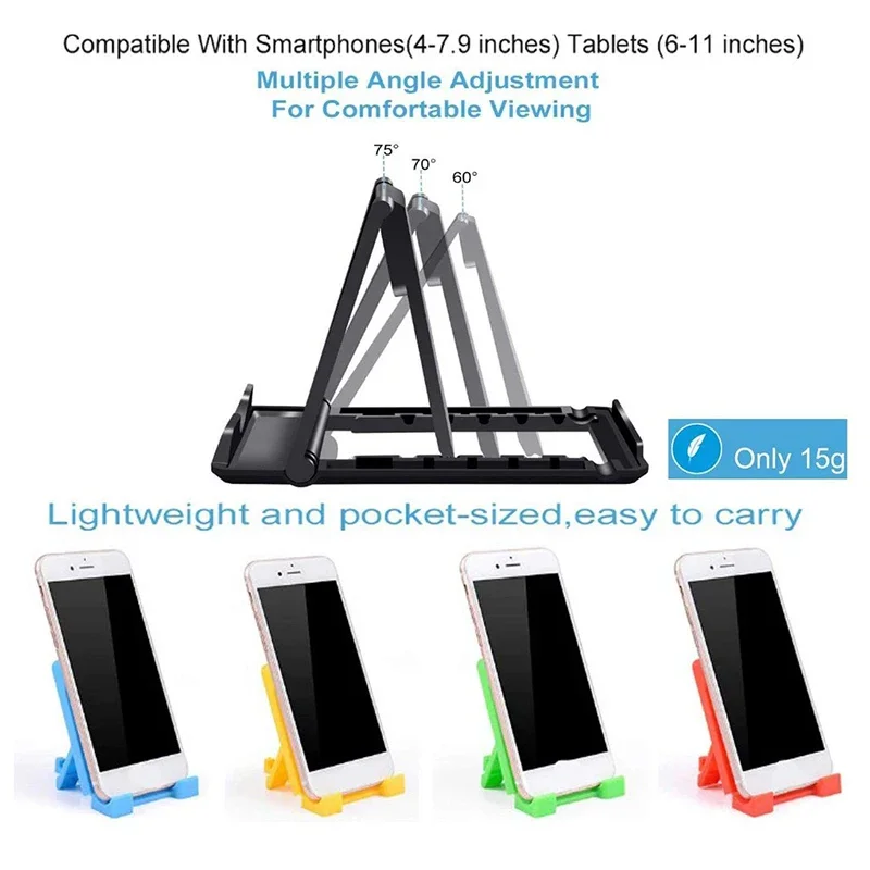 【 Быстрая доставка】 Держатель для мобильного телефона Настольная настольная подставка Пластиковый настольный держатель для планшета Мини-портативный держатель Универсальный кронштейн