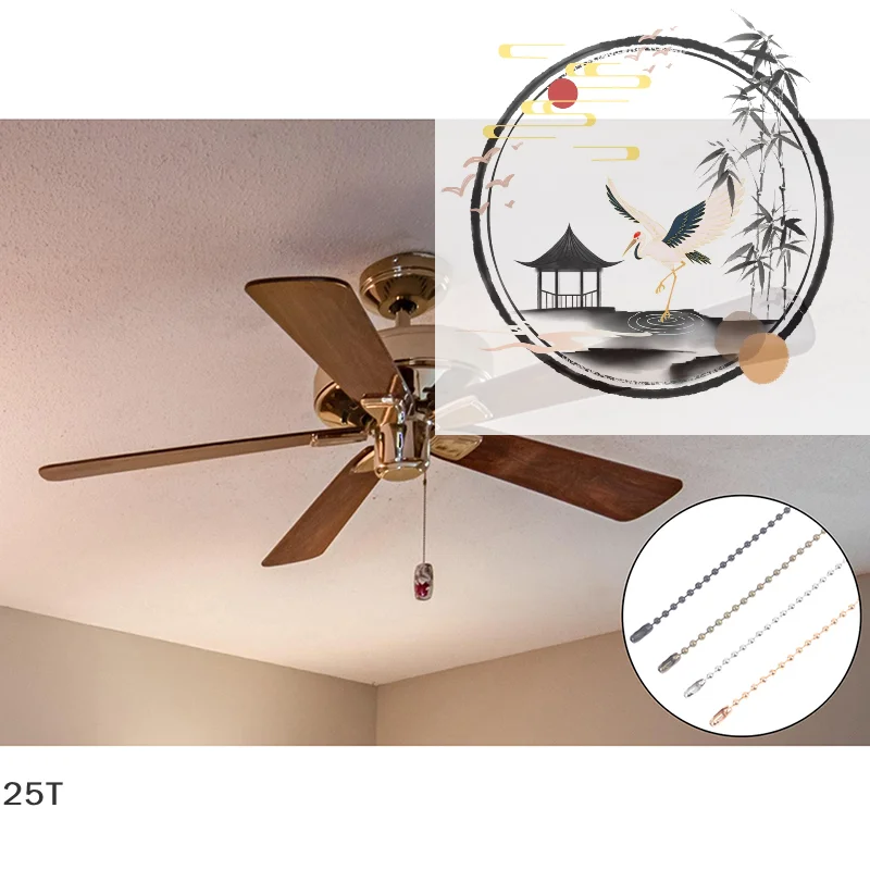 

1 шт./упак. Сменная цепочка для выключателя светильника потолочного вентилятора, аксессуары для освещения