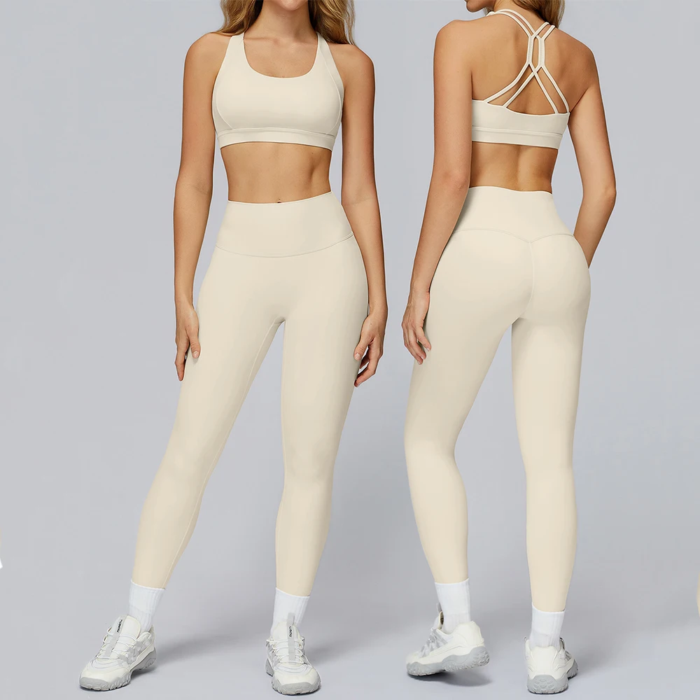 

2 шт., одежда для йоги, спортивный комплект, спортивная одежда, женский спортивный костюм, спортивная одежда, костюм для пилатеса, фитнеса, спортивный бюстгальтер, леггинсы для спортзала, тренировочный костюм