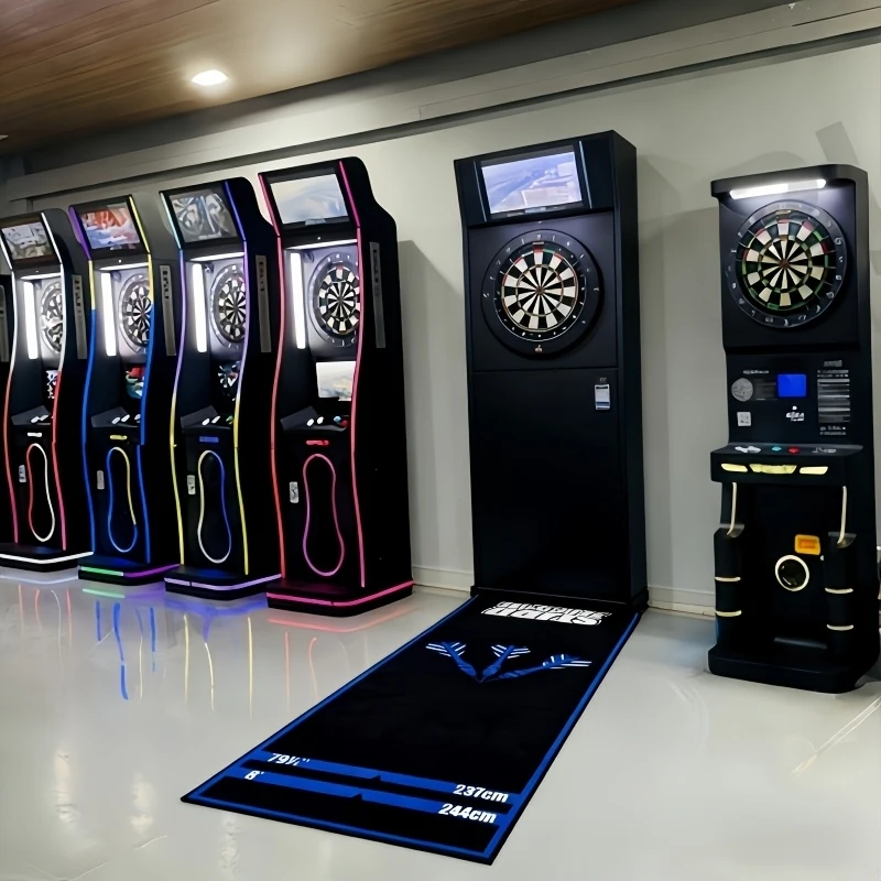 

VIKAMA Blue-Edged Darts Mat: Professional Darts Throwing Line Mat—Non-Slip, Impact-Resistant Floor Mat for Home Decor