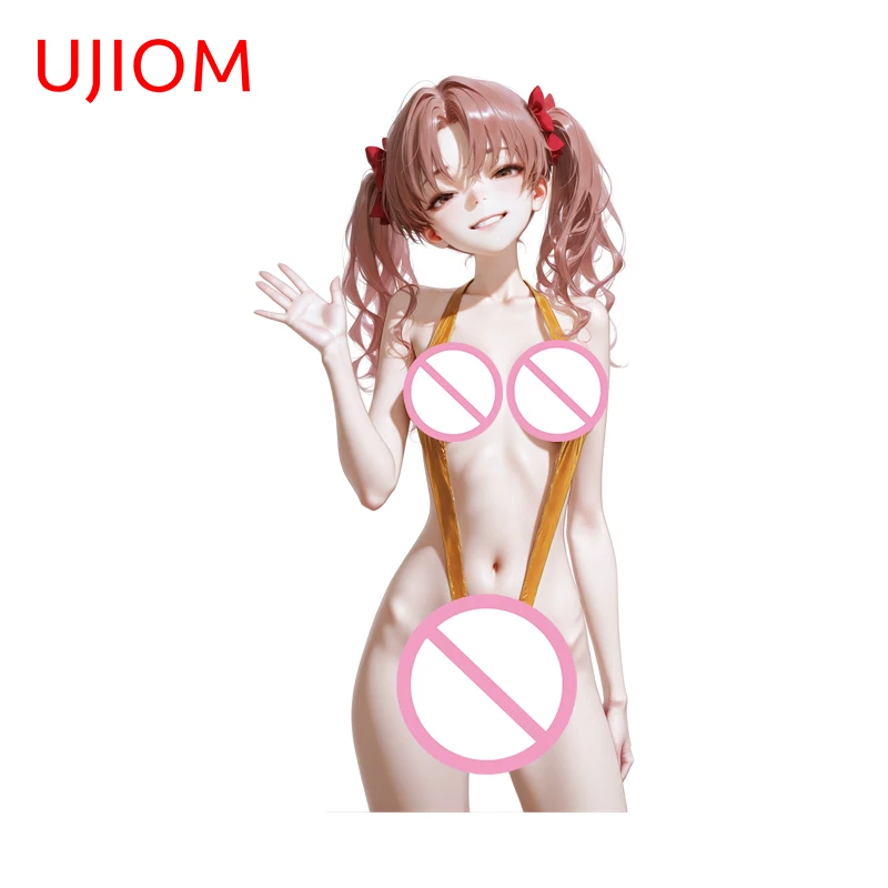 UJIOM Anime Girl Wall Sticker Personality Customizable Waterproof Computer Case Decal Amusing Vinyl Game Room Decoration