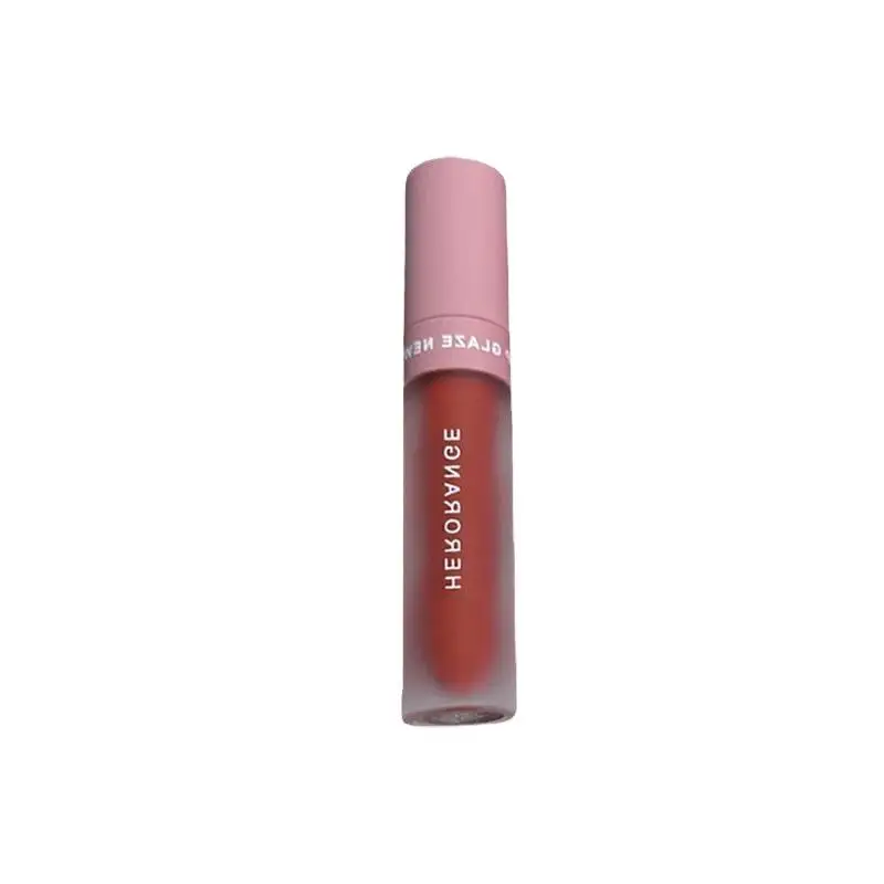 HERORANGE Rossetto liquido opaco Impermeabile Velluto sexy Smalto per labbra Durata Rossetto altamente pigmentato Pasta di fagioli Lucidalabbra Trucco