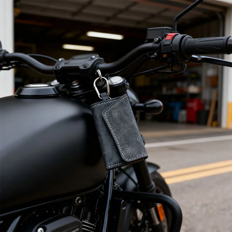 혼다 골드윙 1800 GL1800 골드 윙 GL1500 CT125 CB125 오토바이 스웨이드 가죽 키 케이스 메탈 훅 키링