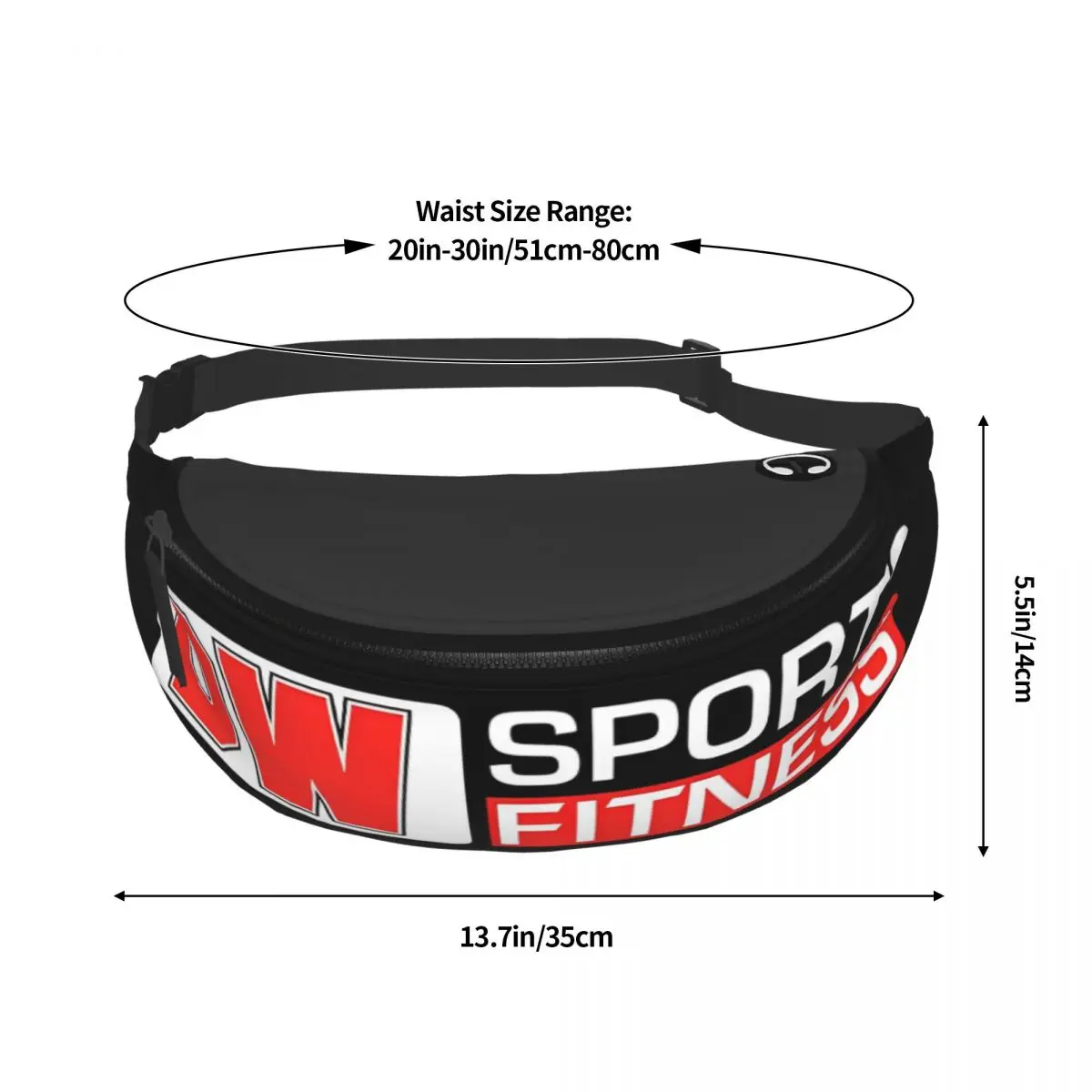 Dw-Fitness Strap Bag para homens e mulheres, esportes, Fitness, Merch