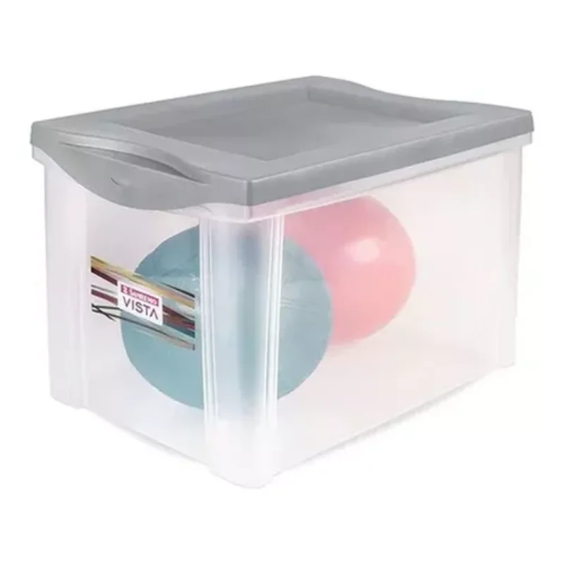 

3 Organizer Boxes 30 Litres Grey Boxes, Boxes and Baskets Decorative Boxes