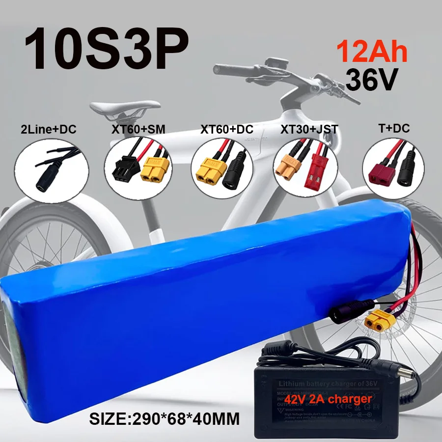 

10S3P 36V 12000mah 36v Electric Scooter Battery Pack 18650 Lithium M365 Electric Scooter 36v Battery Scooter SYP XT60 JST