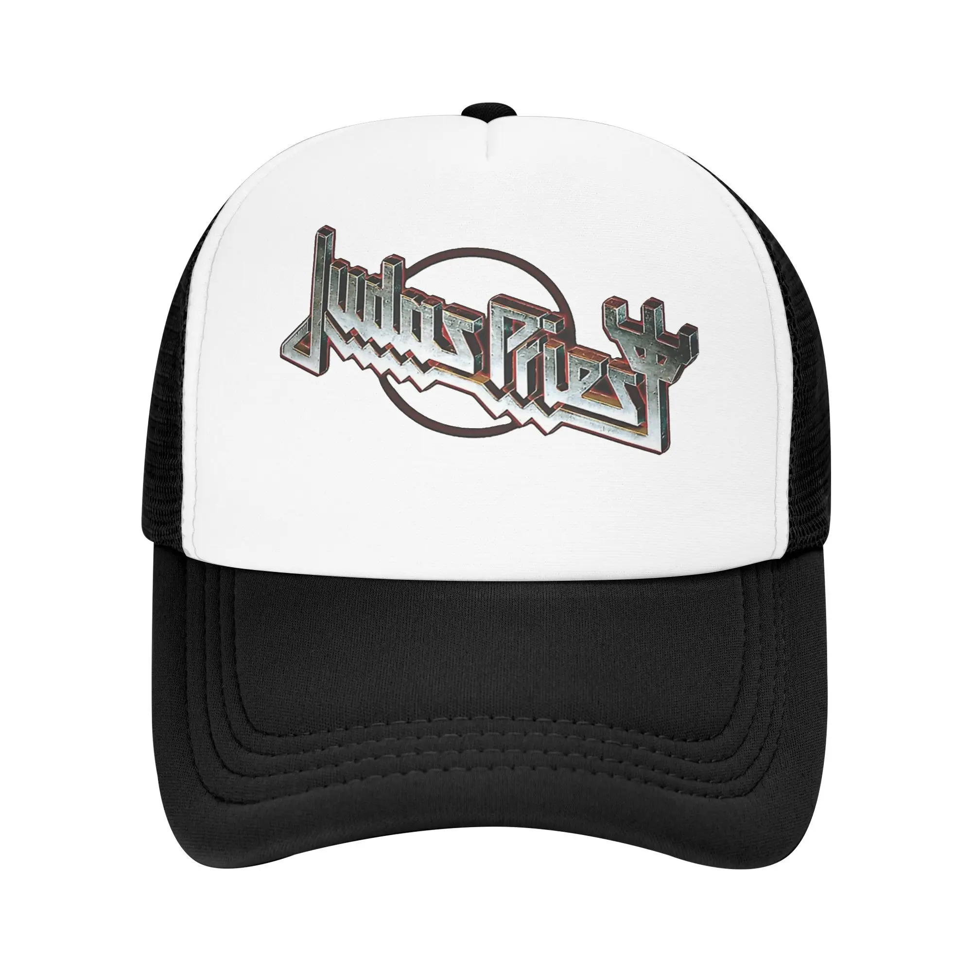 Judas Priest Logo Trucker Hats Unisex Fashion  Dad Hat Sun Hat Dad Hat Adjustable Polyester Mesh Baseball Cap Summer