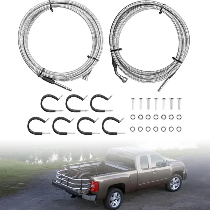 J0MA Flexible Line Quick Fix Maintenance Stainless Steel Braided Leak Proof For 1500 15946187 QFF0004SS 819-875