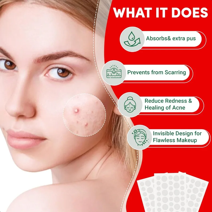 Original Hydrocolloid Acne Pimple Patches for Face 36 Count Invisible Spot Stickers with Salicylic Acid Tea Tree Oil for Zits B