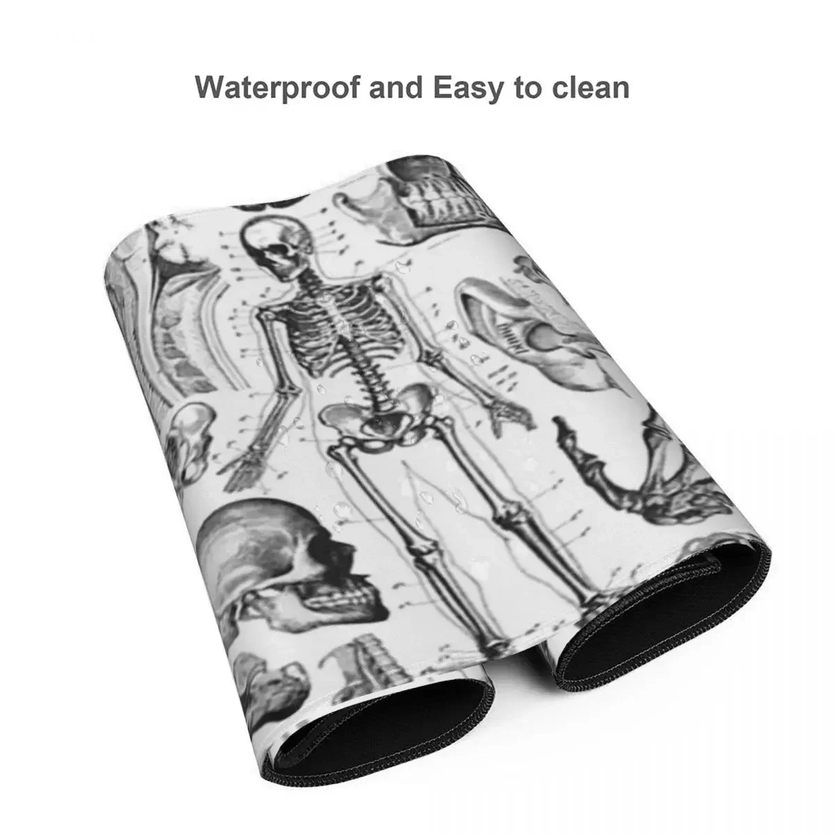 Anatomia humana impressão branca grande mouse pad teclado do computador mouse tapete de jogos pc portátil tapete de mesa acessórios de escritório tapetes de mesa