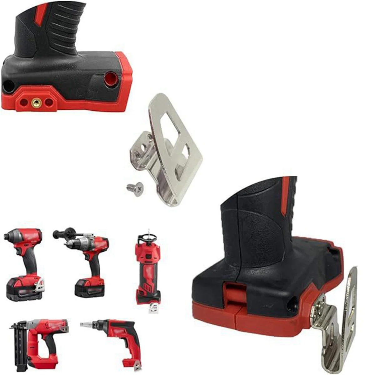 N18r 5 pçs resistência broca elétrica cinto clipe substituição ganchos suporte de ferramenta para brocas de impacto ferramenta cinto titular