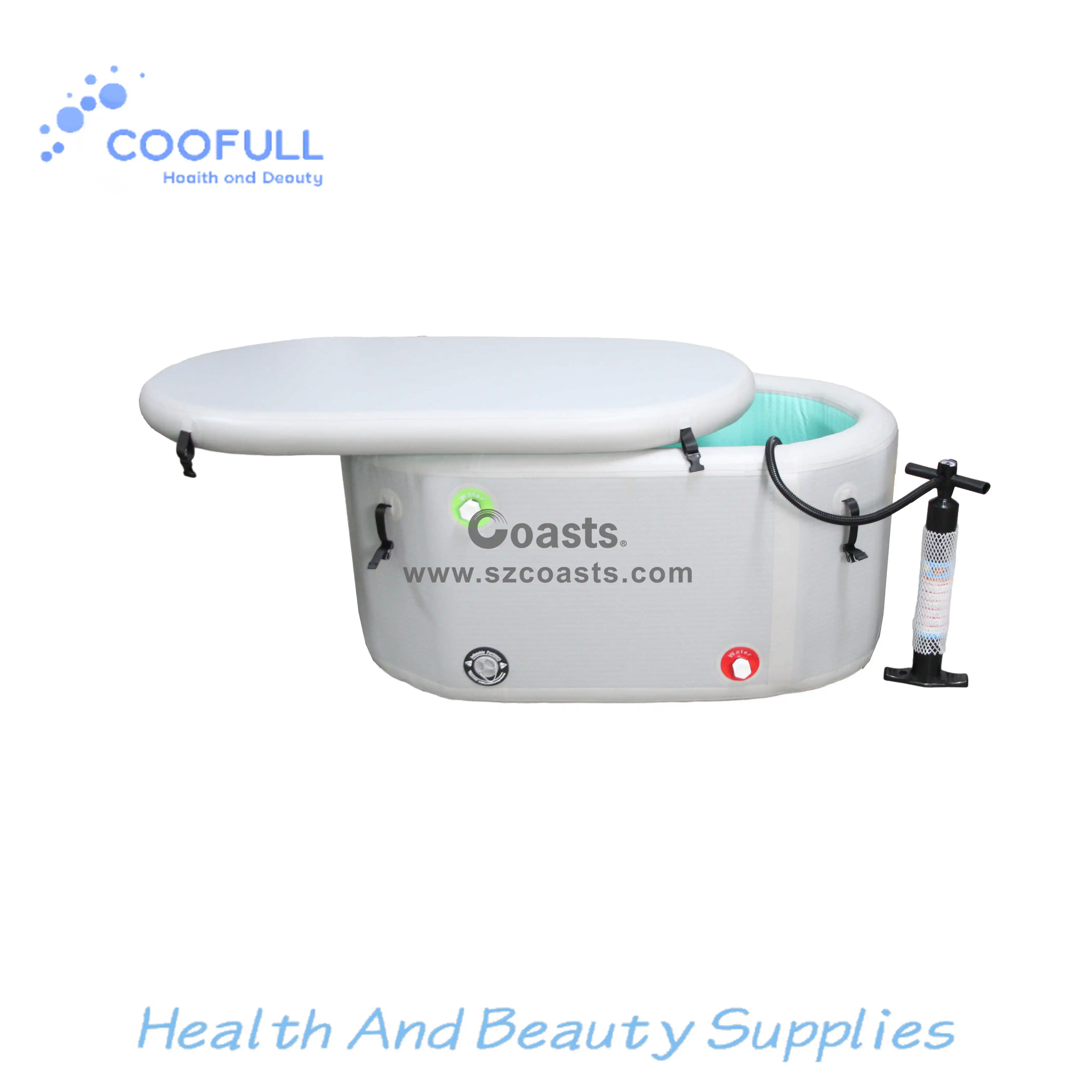 Coofull Cold Spa Inflatable Portable Folding Bathtub Cold Plunge Bath Ice Tub