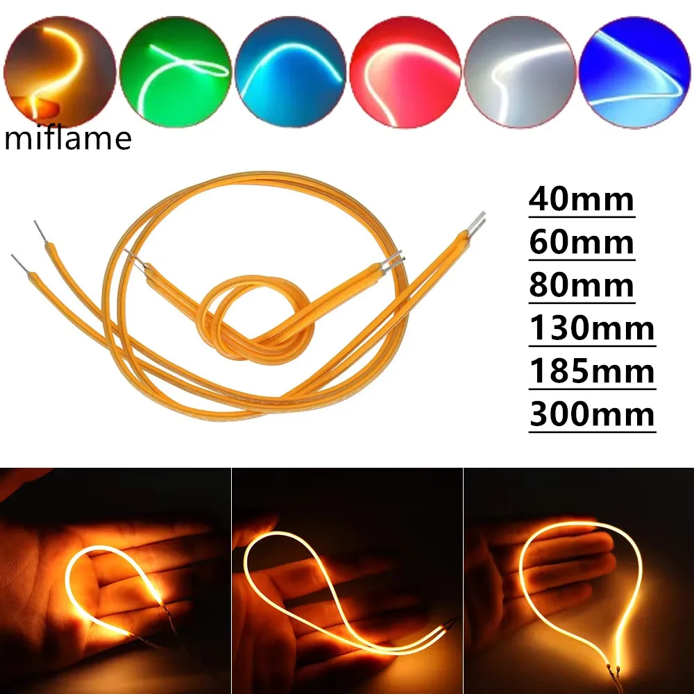 

Flexible LED Filament for LED Bulb DIY 110mm 300mm DC3V Lamp Accessories Diode DIY Parts Pink White Red Blue Green 2700K