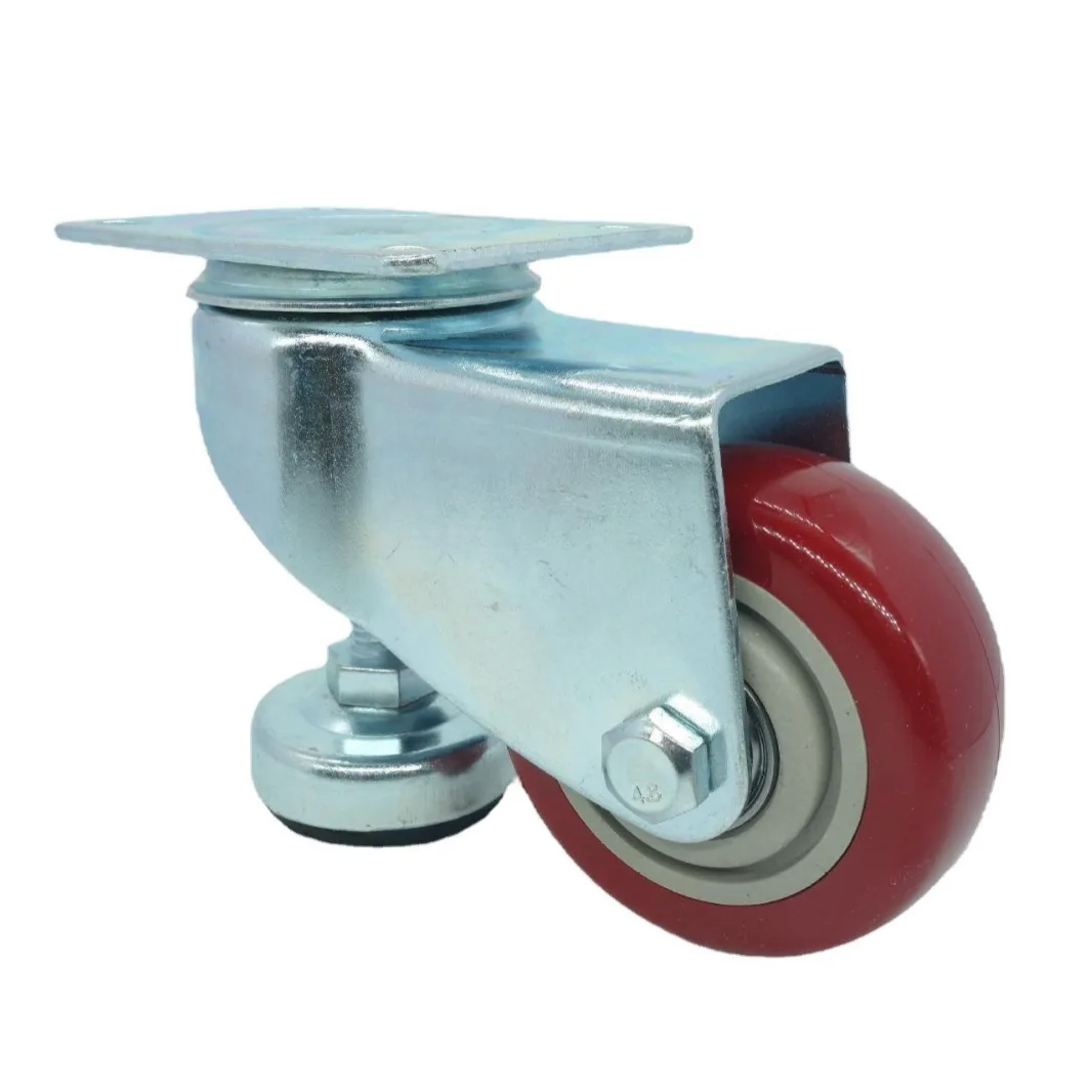 Heavy-Duty Leveling Support Stand with Casters Adjustable Height 360° Swivel Wheels for Industrial Workshop Warehouse Use