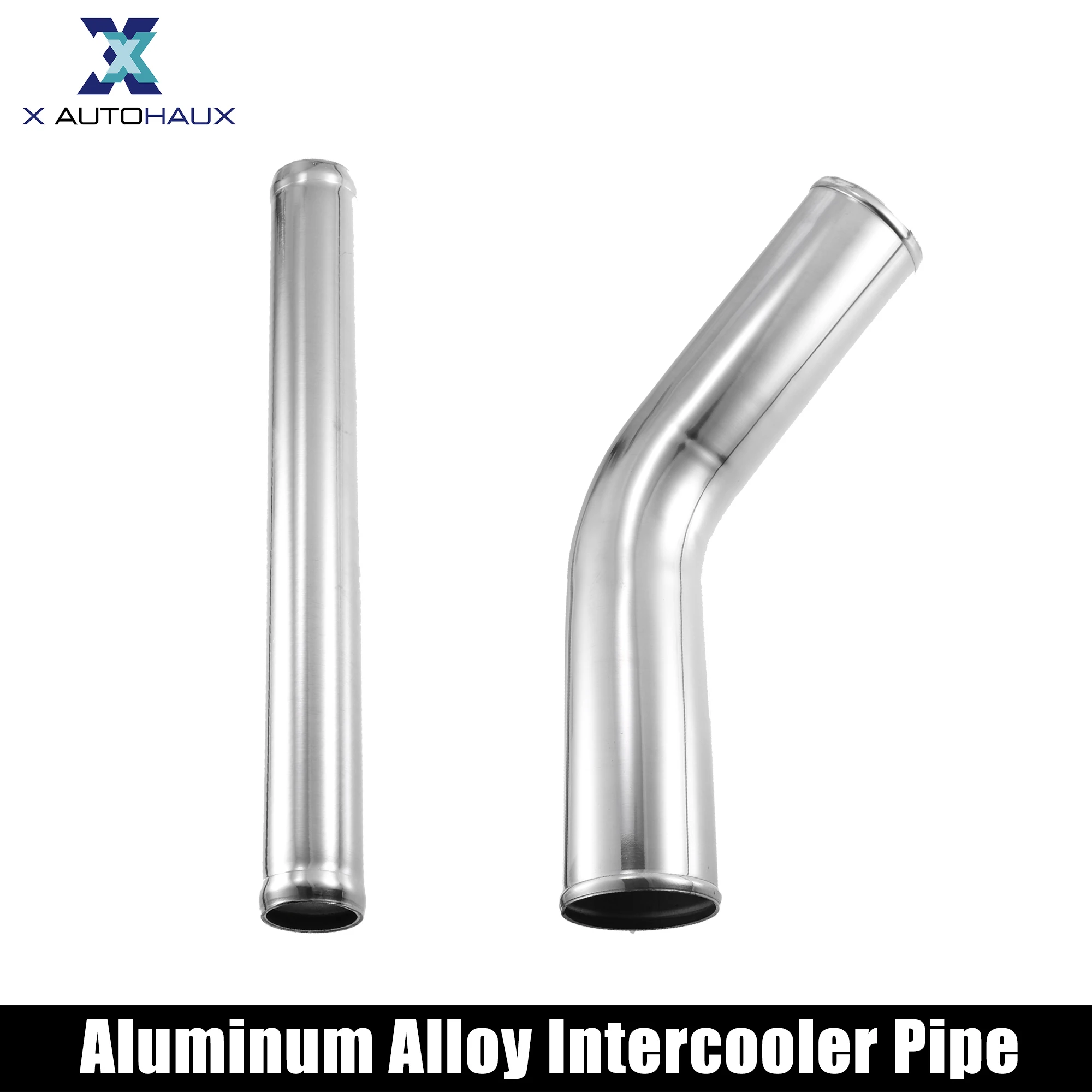 X Autohaux OD 34-102mm Długość 20" 300mm 500mm Rura ze stopu aluminium Intercooler Rura prosta 45 stopni Rura wlotu powietrza do samochodu