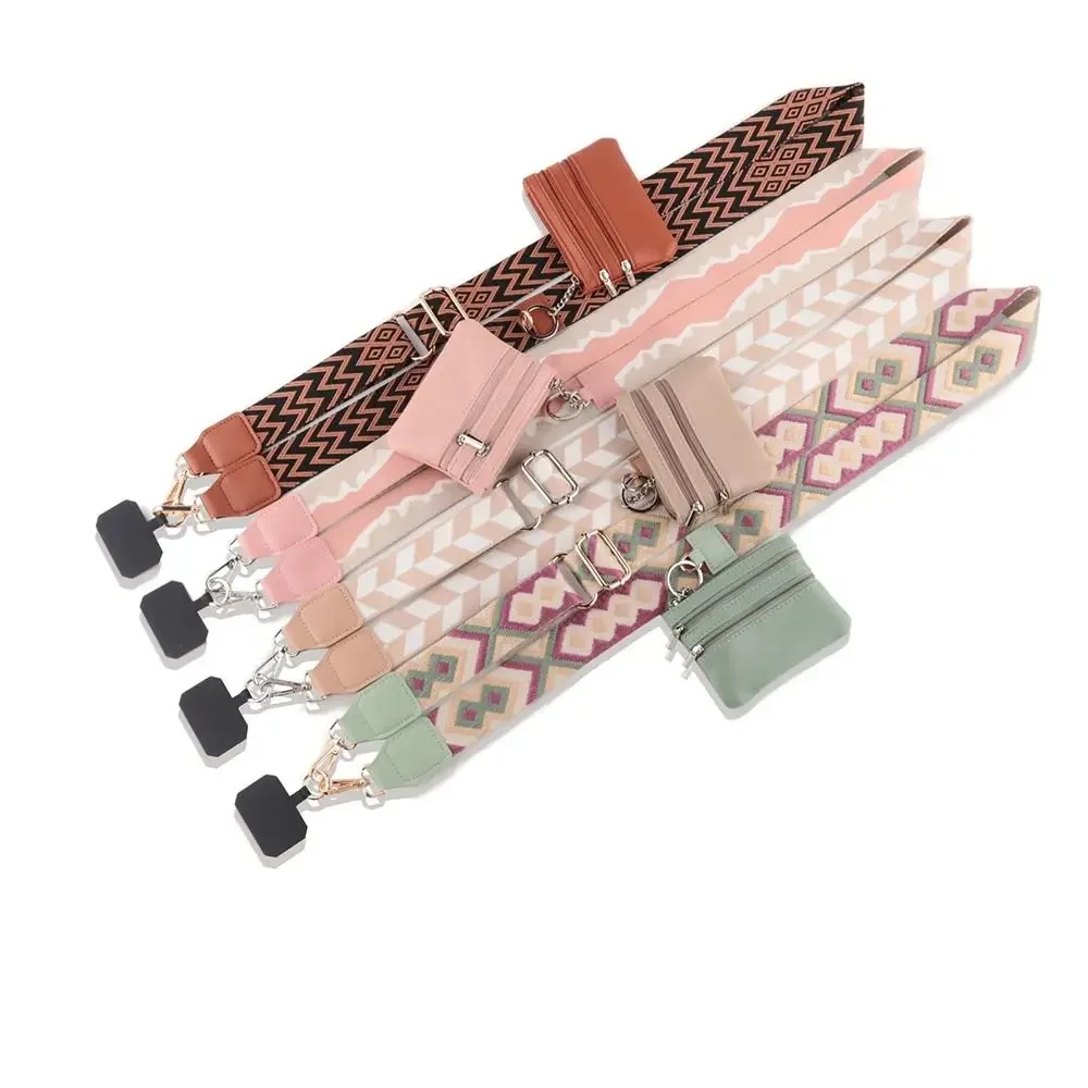 Multi-functional Phone Lanyard With Zipper Pocket and Storage Bag Adjustable Wide Nylon Straps Can Replace Handbags and Wallets