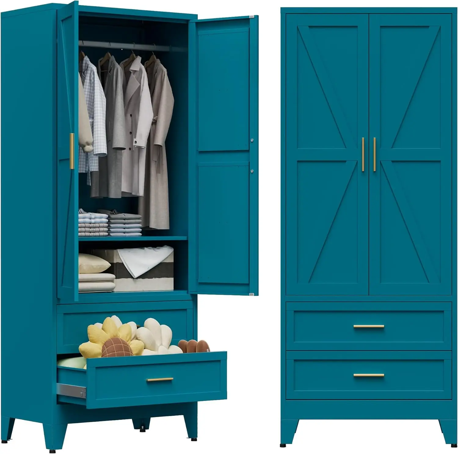 Metal Wardrobe Cabi…