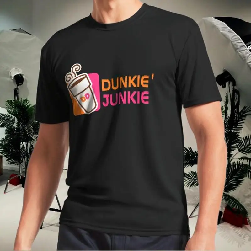 Dunkie Junkie Dunkin Donuts Bhb01 16 Logo camiseta para hombre talla divertida S a 5XL