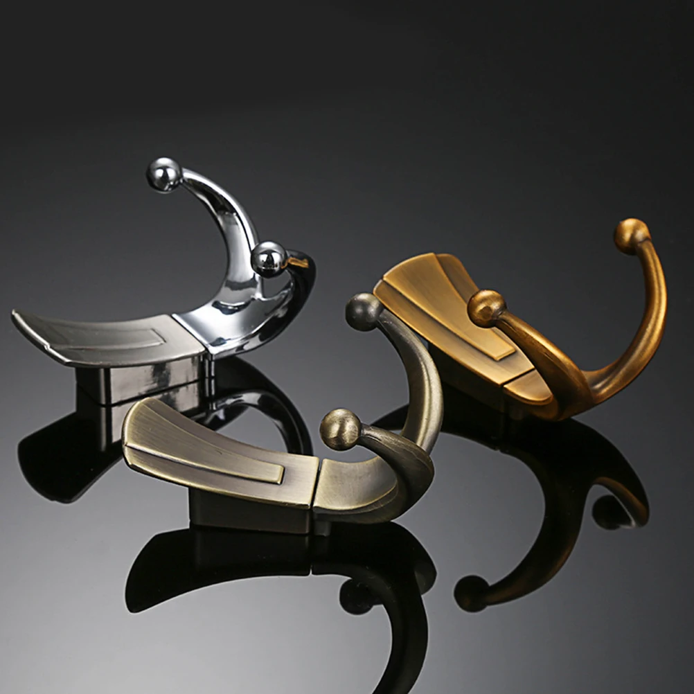 

Double Groove Coat Hook Bathroom Towels Hanger Clothes Wall Mounted Rack Heavy Duty Aluminium Alloy Resistant Scratches