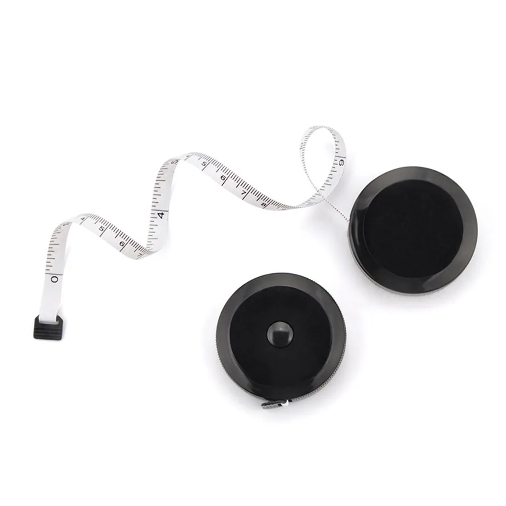 2Pcs 150Cm 60Inch Automatic Retractable Tape Measure Dual Scale Round Mini Measuring Tool for Garment Waist Circumference