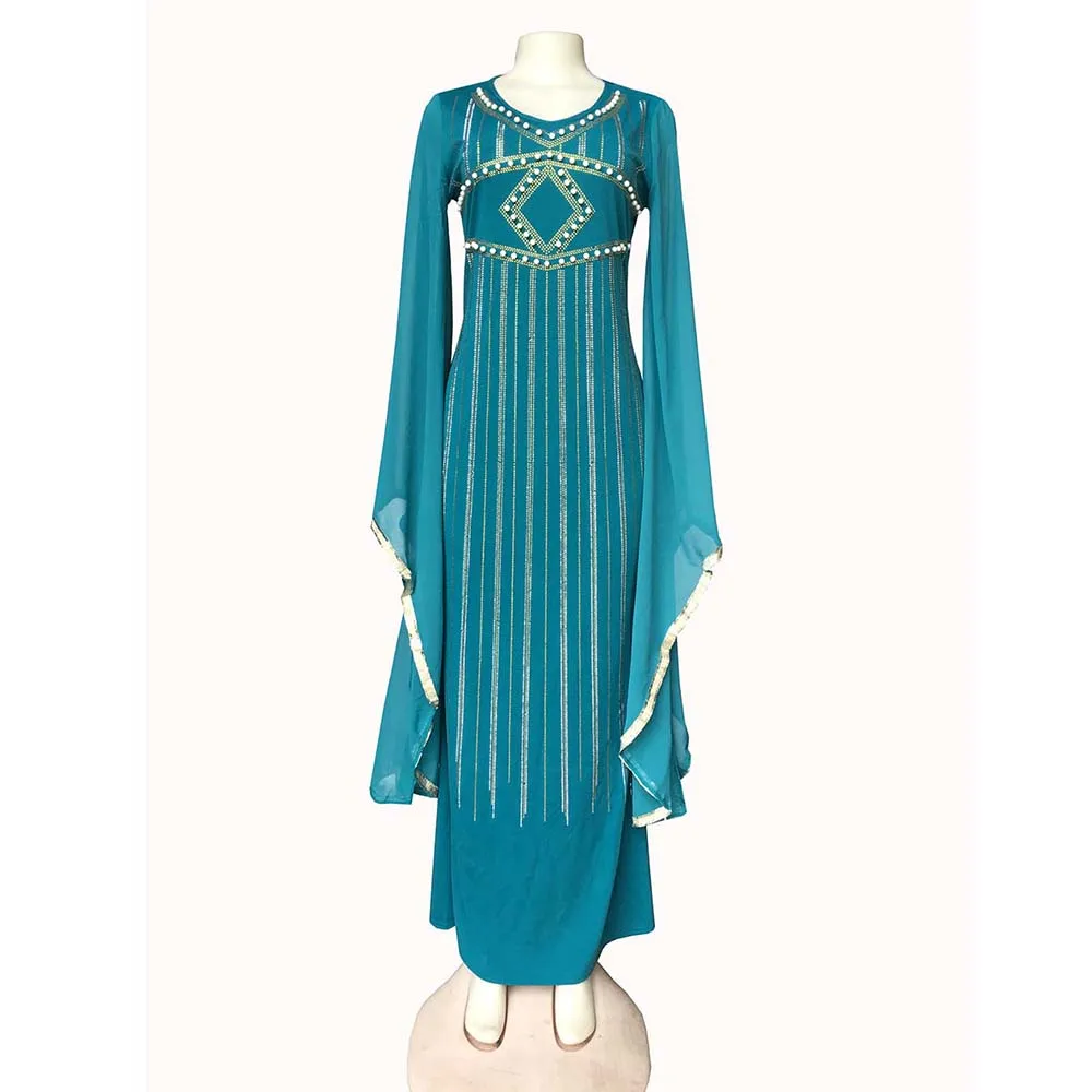 Fashion African Kaftan Dubai Turkey Abaya Muslim Long Dress Robes Women Casual Femme Caftan Islam Arabic Clothing