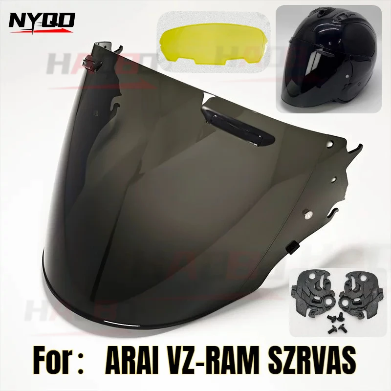 Visors For Arai VZ Ram SZRVAS Motorcycle Helmets Half Helmets Lens VZ-Ram Windshield Base Replacement Accessories