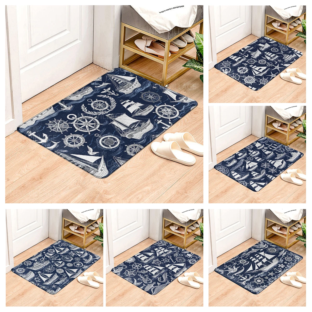 House entrance carpet Home door mat Modern Nordic style Room Bath Foot bathroom non-slip Kitchen water absorption rugs Abstract