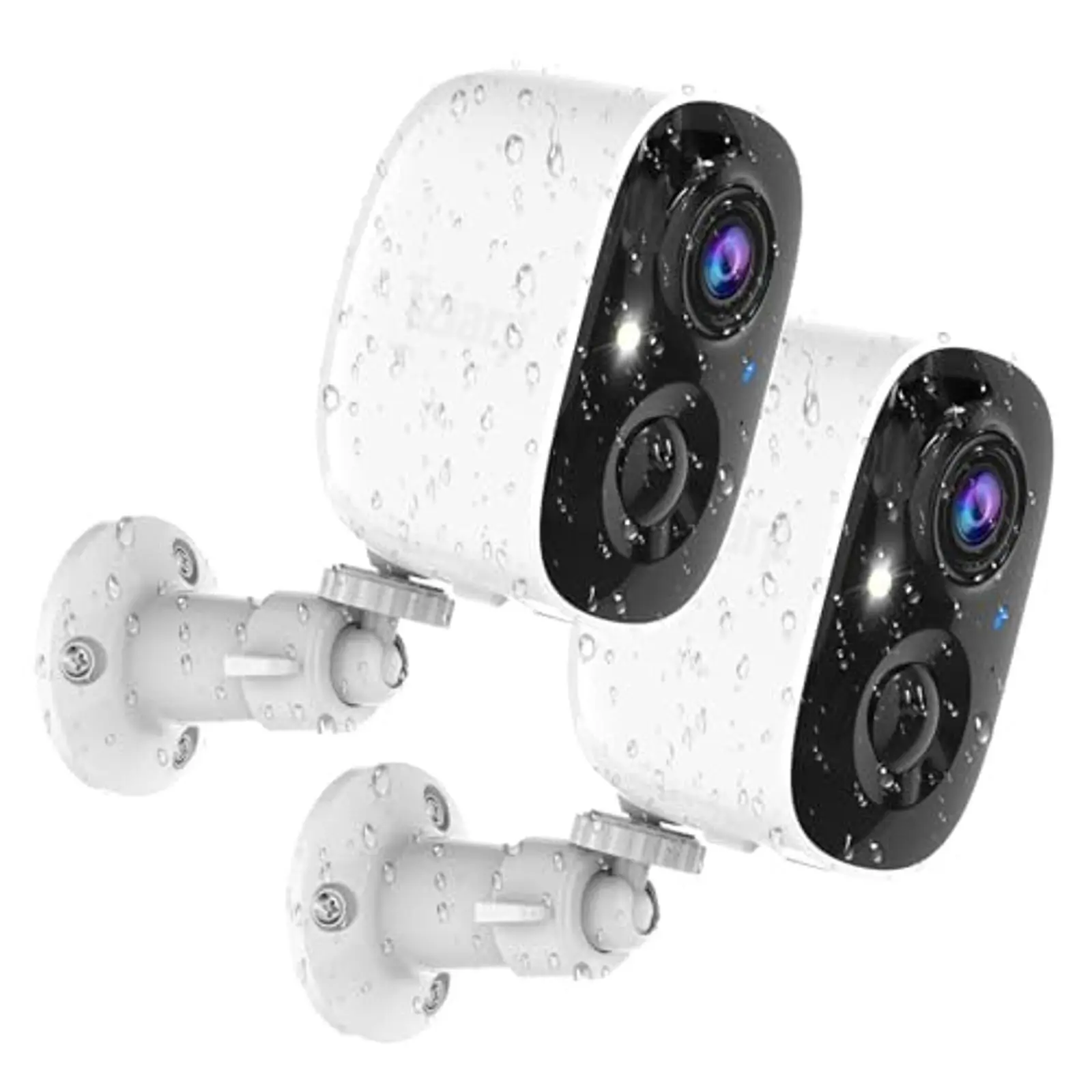 

2K Wireless Outdoor Security Cameras 2-Pack, Battery Powered AI Motion Detection